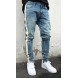 Skinny Jeans Men Hip Hop stripe Ripped Elastic Slim Fit Jeans Male Stretchy Pants street fear of God trousers