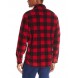 Men's Long Sleeve Plaid Fleece Shirt